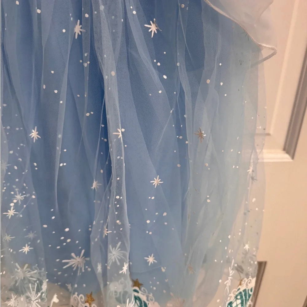 NWOT CUSTOM MADE Disney Cinderella Toddler Girl 6 Princess Dress Up Dress Gloves